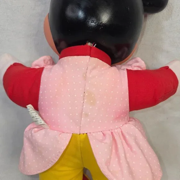Vintage Mattel Disney 1989 Minnie Mouse Clubhouse Learn To Dress Me Pink Doll - Picture 6 of 11